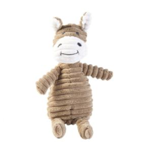 Vocal Animal Plush for Pet Dog Molar Teeth Cleaning Training (Option: Donkey)